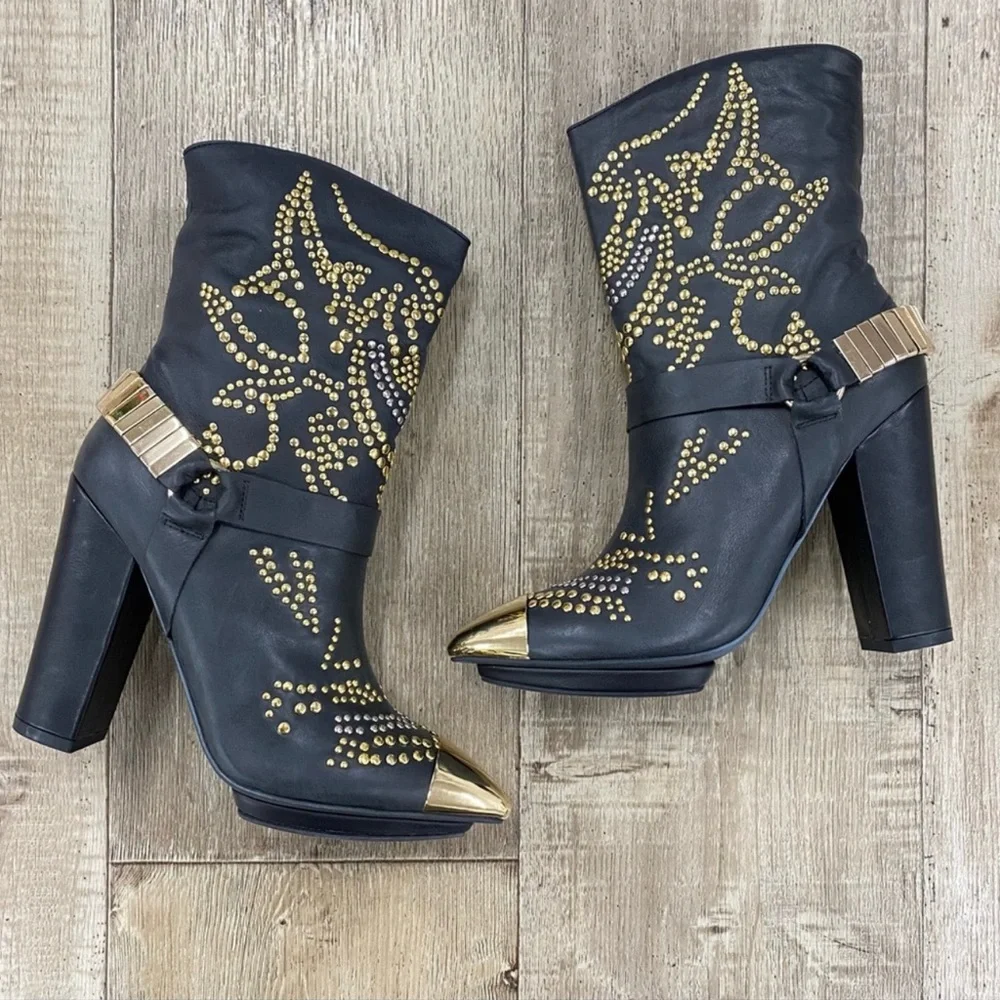 JEFFREY CAMPBELL  LISA MARIE BOOTS 7 - Picture 3 of 5
